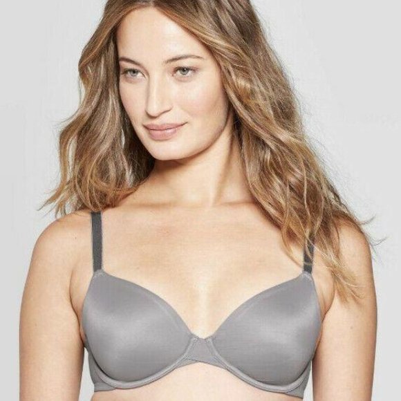 Auden Other - UNLINED DEMI CUT BRA GRAY 34DDD AUDEN
